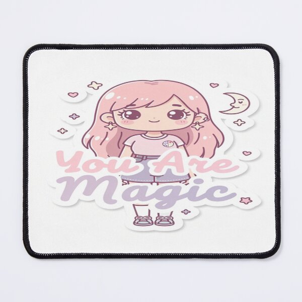Item preview, Cute You Are Magic Sticker | Pastel Kawaii Aesthetic Decal | Self Love Water Bottle Laptop Vinyl Sticker | Trendy Gift for Her designed and sold by Your143artist.