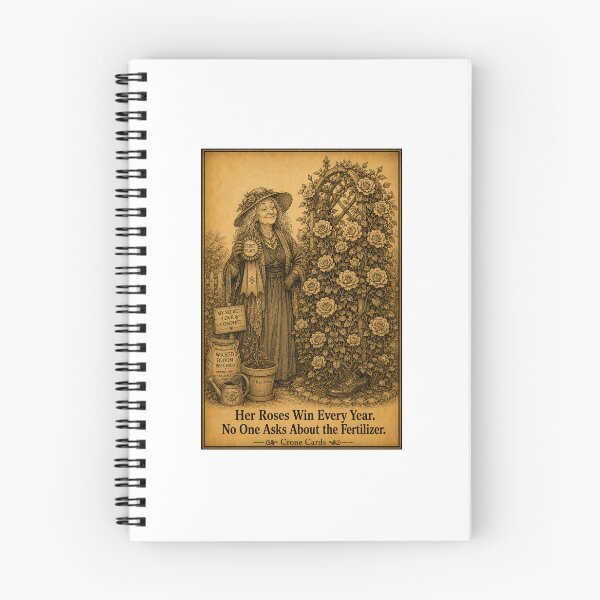 Item preview, Crone Cards - Her Roses Win Every Year. No One Asks About the Fertilizer. designed and sold by Kay Mhor Studio.