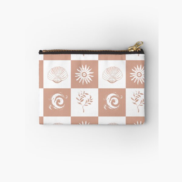 Item preview, Painted Patches - Coastal Delight - terracotta white  designed and sold by Stephanie Fiona Design.