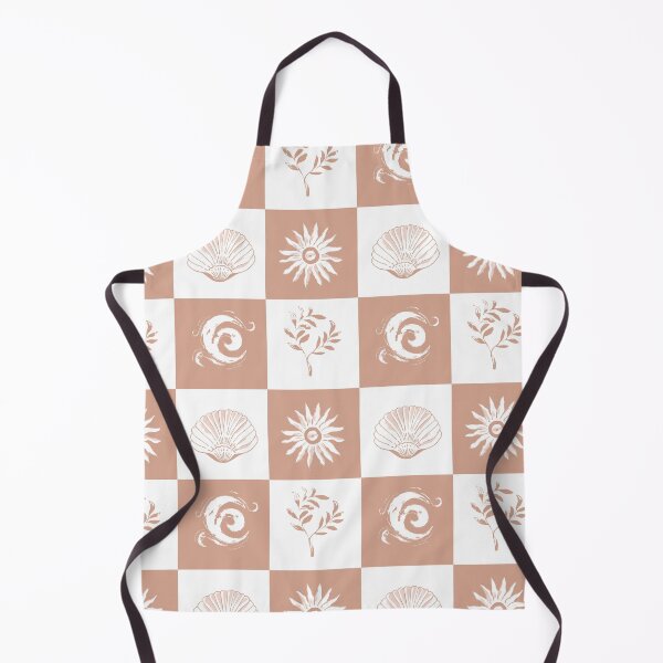Item preview, Painted Patches - Coastal Delight - terracotta white designed and sold by Stephanie Fiona Design.