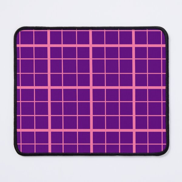 Item preview, Pink On Purple Grid Windowpane Check Design designed and sold by PatternTitan.