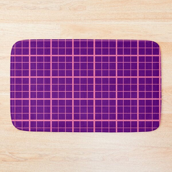 Item preview, Pink On Purple Grid Windowpane Check Design  designed and sold by PatternTitan.
