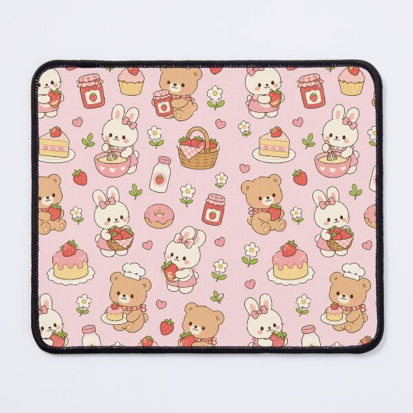 Item preview, Cute Bunny Lemon Bakery Kawaii Pattern designed and sold by Soft Berry Studio.