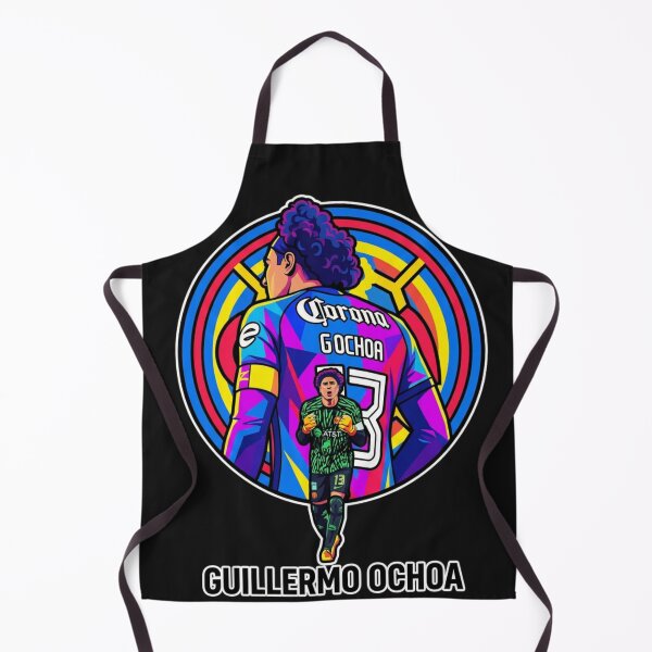 Item preview, Guillermo Ochoa Goalkeeper Stylized Football Art designed and sold by Tsugraf Designs.