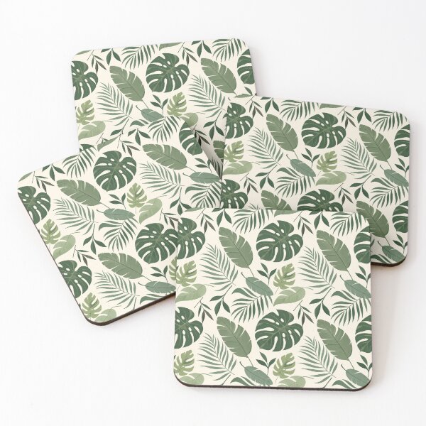 Item preview, Seamless Monstera Tropical Leaves Pattern designed and sold by ubeyeart.