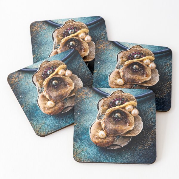 Item preview, Golden Seashell Pearl Coastal Decor designed and sold by OraMare.