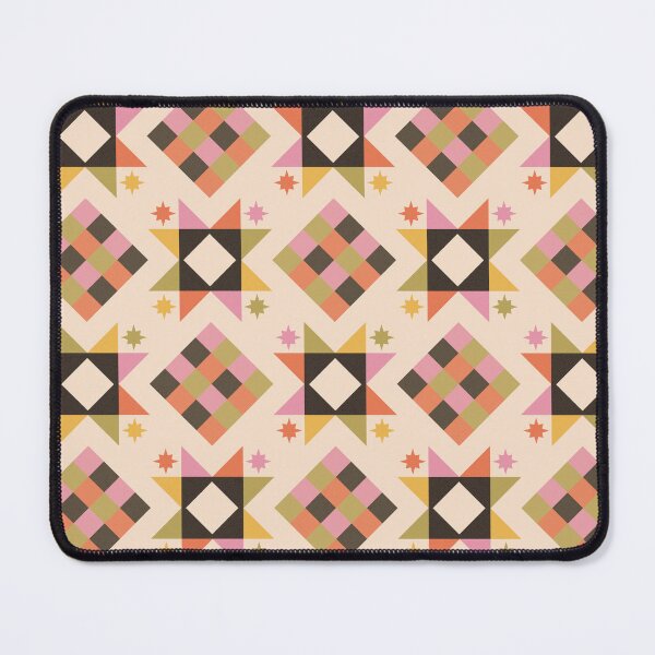 Item preview, Checkered Diamond and Sawtooth Star Pattern designed and sold by YesButNo Design.