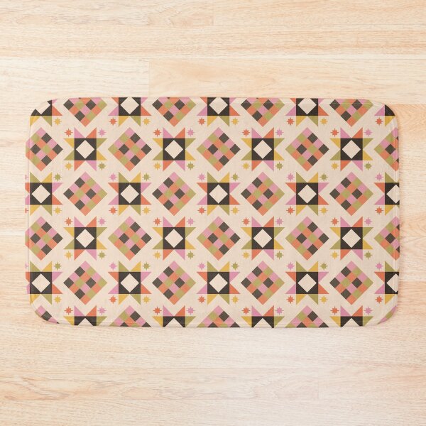 Item preview, Checkered Diamond and Sawtooth Star Pattern designed and sold by YesButNo Design.