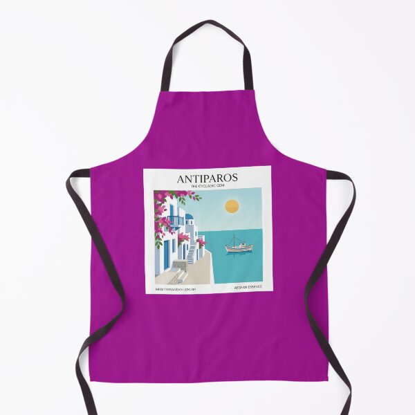 Item preview, Antiparos Greece Mediterranean Summer - Vintage Illustration No3 designed and sold by angelisart.