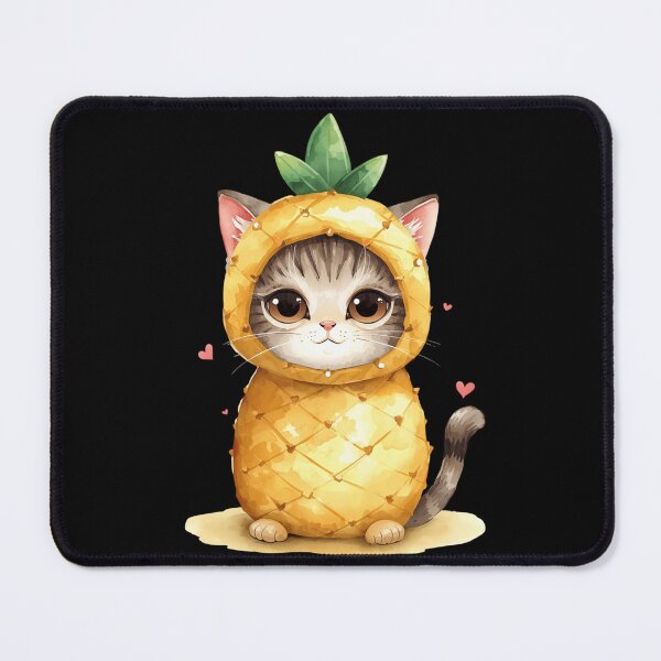 Item preview, Cute little pineapple cat in kawaii style designed and sold by uunaa.