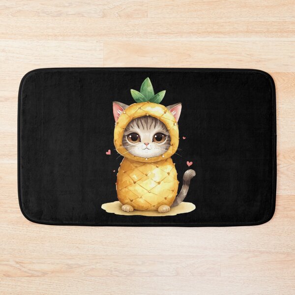 Item preview,  Cute little pineapple cat in kawaii style designed and sold by uunaa.