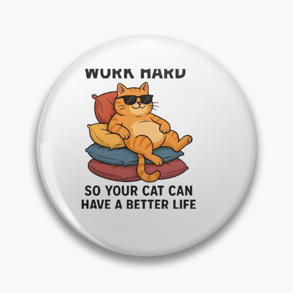 Item preview, Spoil Your Cat Life – Lazy Cat on Pillow Throne Funny Tee designed and sold by Glamour Gaze .