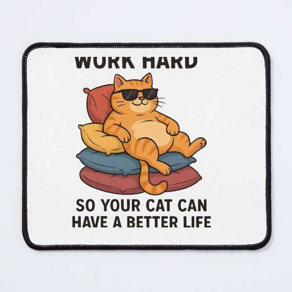 Item preview, Spoil Your Cat Life – Lazy Cat on Pillow Throne Funny Tee designed and sold by Glamour Gaze .