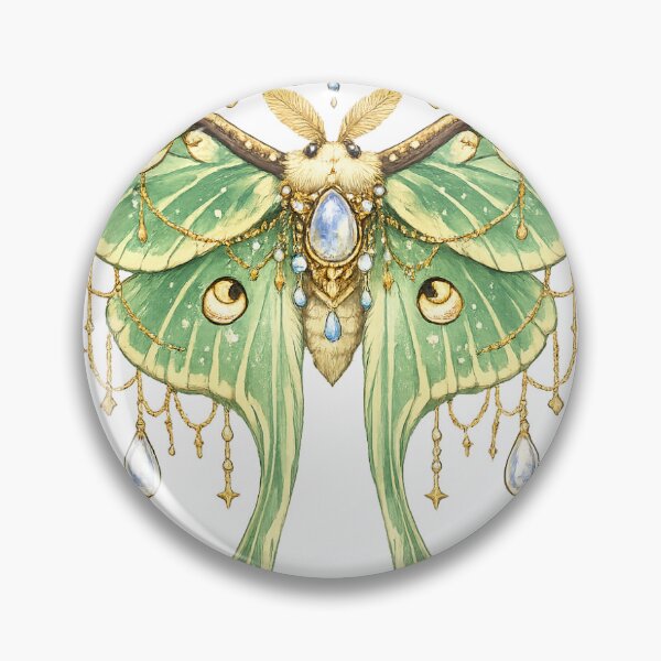Item preview, Moon moth with jewel designed and sold by Jyoti  Rajput.