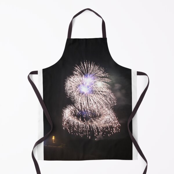 Item preview, Fireworks Burst Over Dark Sky, Long Exposure Celebration Night Display designed and sold by Nmallia.