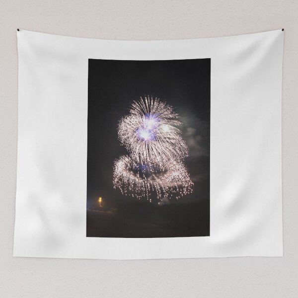 Item preview, Fireworks Burst Over Dark Sky, Long Exposure Celebration Night Display designed and sold by Nmallia.