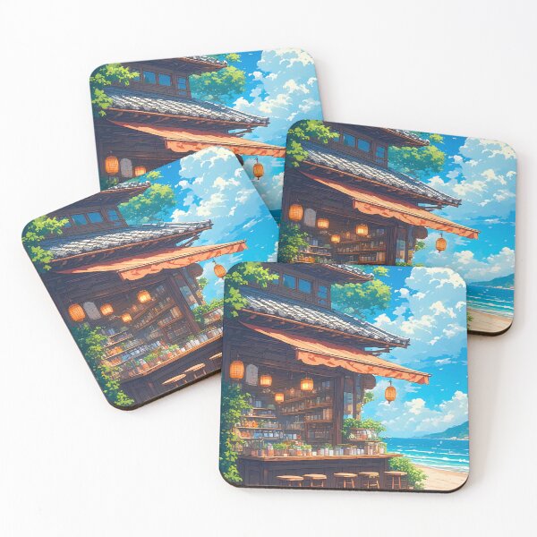 Item preview, Seaside Lantern Tea House designed and sold by ZenGrooves.