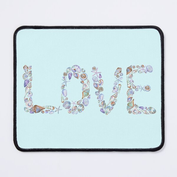 Item preview, Word LOVE created from the seashells designed and sold by Flowersforbear.