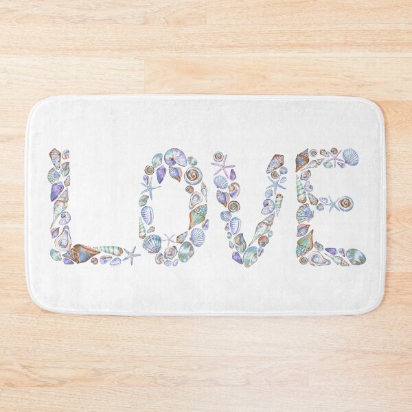 Item preview, Word LOVE created from the seashells designed and sold by Flowersforbear.