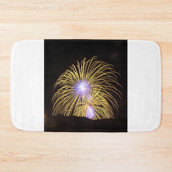 Item preview, Fireworks Burst Over Dark Sky, Long Exposure Celebration Night Display designed and sold by Nmallia.
