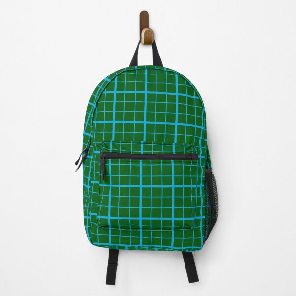 Item preview, Blue On Green Grid Windowpane Check Design designed and sold by PatternTitan.