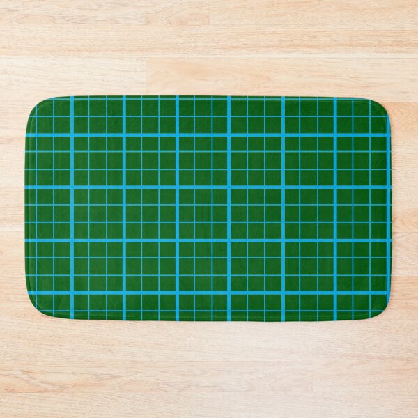 Item preview, Blue On Green Grid Windowpane Check Design  designed and sold by PatternTitan.