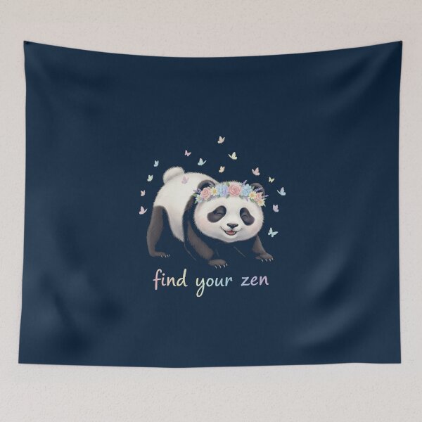 Item preview, Joyful Panda Yoga Flow Find Your Zen Animal Design designed and sold by WellspringXflow.
