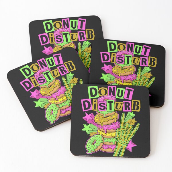 Item preview, Y2K Pop Punk Donut Disturb Skeletal Hand Art designed and sold by EKHOAISTORE.