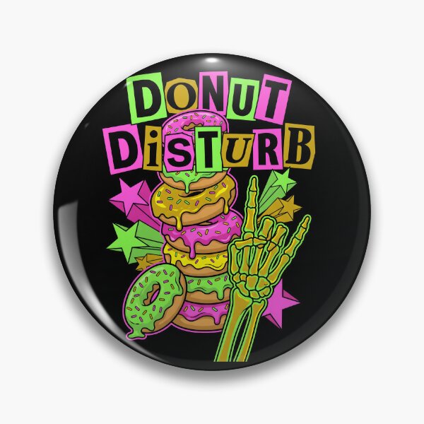 Item preview, Y2K Pop Punk Donut Disturb Skeletal Hand Art designed and sold by EKHOAISTORE.