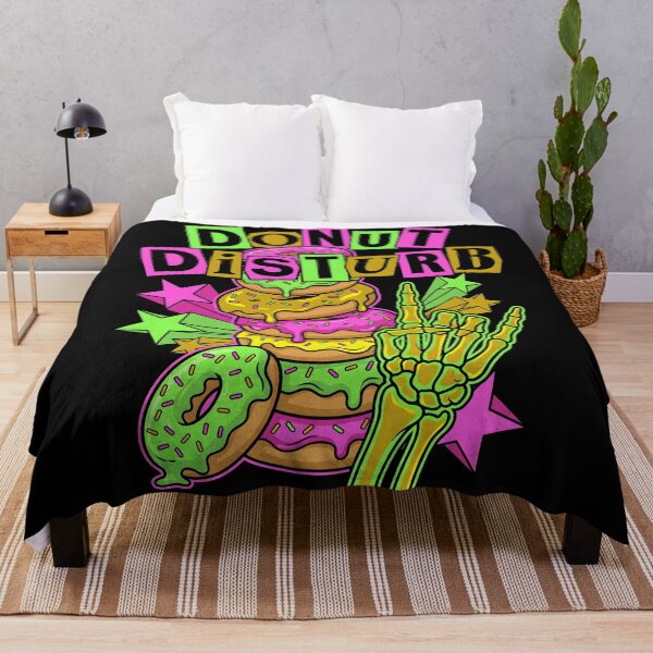 Item preview, Y2K Pop Punk Donut Disturb Skeletal Hand Art designed and sold by EKHOAISTORE.