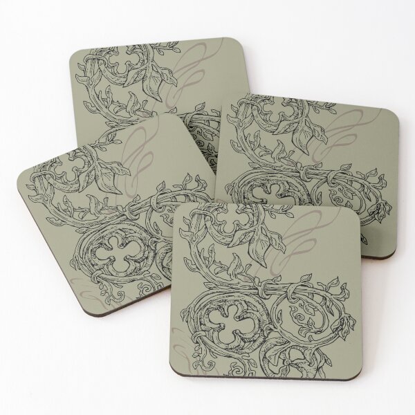 Item preview, Gothic Ornament Line Drawing - Floral & Calligraphic Motifs for Alternative Fashion designed and sold by JustasVebra.