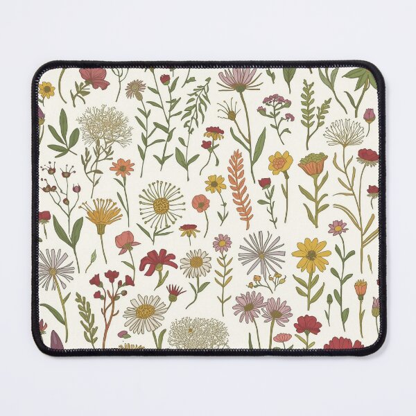 Item preview, Scientific Vintage Wildflower Botanical Chart Pattern designed and sold by NuvoraNest.