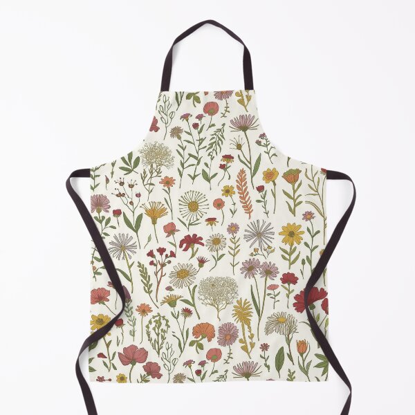 Item preview, Scientific Vintage Wildflower Botanical Chart Pattern designed and sold by NuvoraNest.