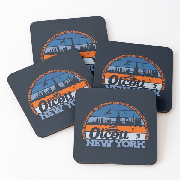 Item preview, Olcott New York Sunset Retro Vintage Local Pride Logo designed and sold by CRHPOD20.
