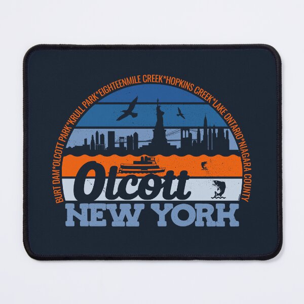 Item preview, Olcott New York Sunset Retro Vintage Local Pride Logo designed and sold by CRHPOD20.