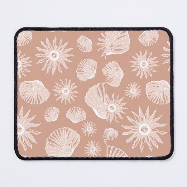 Item preview, Shells and Sol - Coastal Delight - terracotta designed and sold by Stephanie Fiona Design.