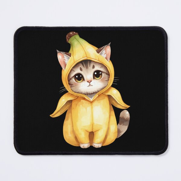 Item preview, Cute little banana cat in kawaii style designed and sold by uunaa.