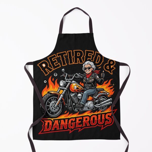 Item preview, Retired Woman Motorcycle Enthusiast Graphic designed and sold by Tsugraf Designs.
