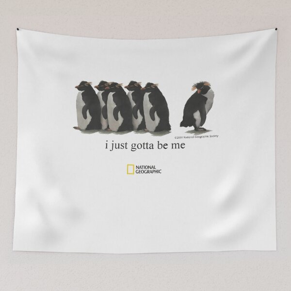Item preview, I Just Gotta Be Me Funny Penguin Individuality Classic T-Shirt designed and sold by Thefreenefnaf.