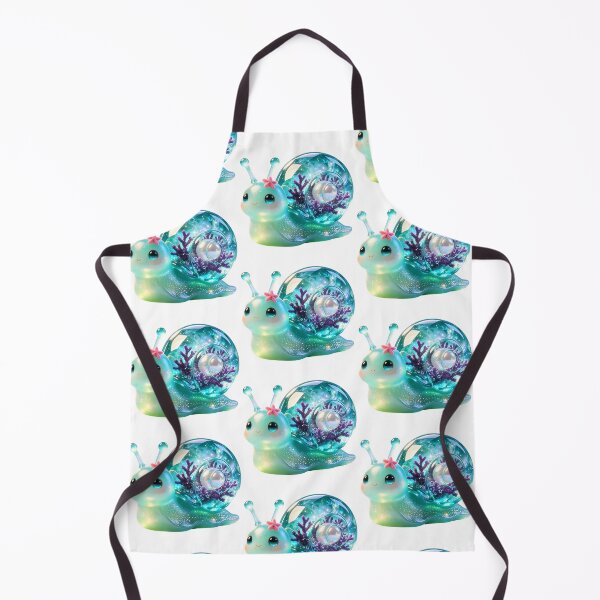 Item preview, Emerald Snail - Serene Deep Sea Pearl & Starfish Guardian designed and sold by ABYSSLAB.