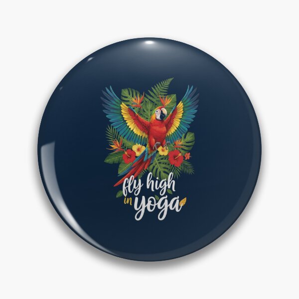 Item preview, Colorful Parrot Fly High in Yoga Tropical Design designed and sold by WellspringXflow.