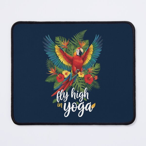 Item preview, Colorful Parrot Fly High in Yoga Tropical Design designed and sold by WellspringXflow.