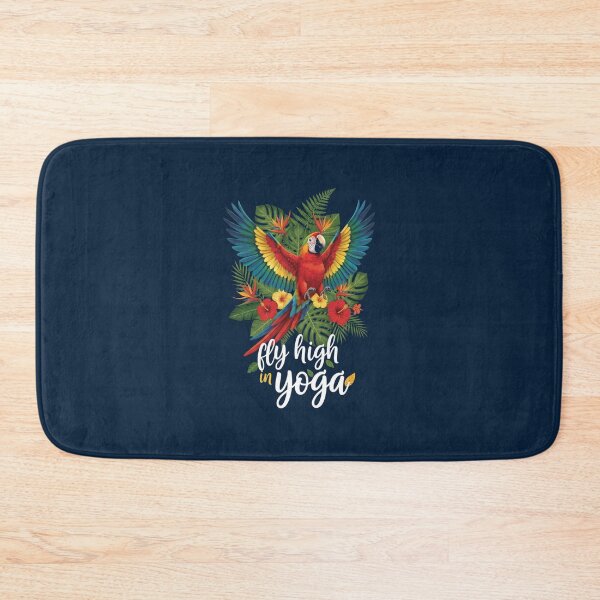 Item preview, Colorful Parrot Fly High in Yoga Tropical Design designed and sold by WellspringXflow.