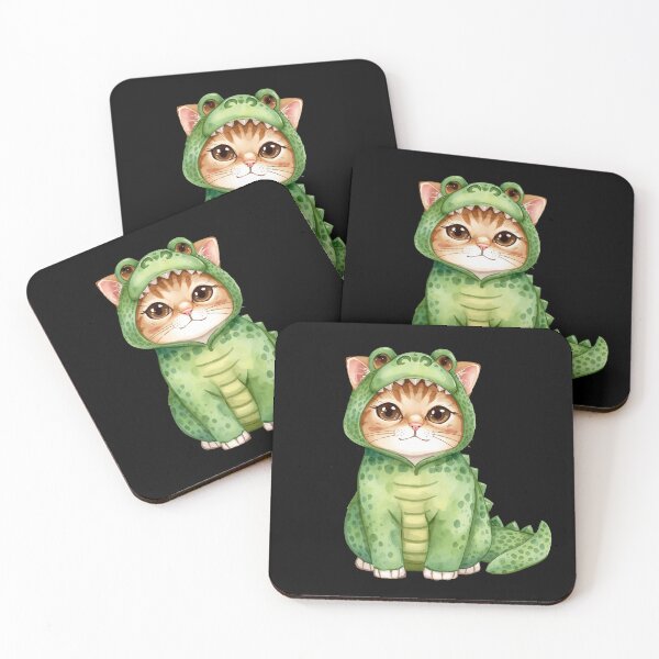 Item preview,  Cute little crocodile cat in kawaii style designed and sold by uunaa.