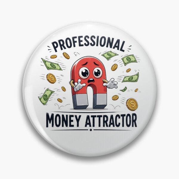Item preview, Professional Money Attractor – Funny Finance Humor Design designed and sold by MotylekAnia.