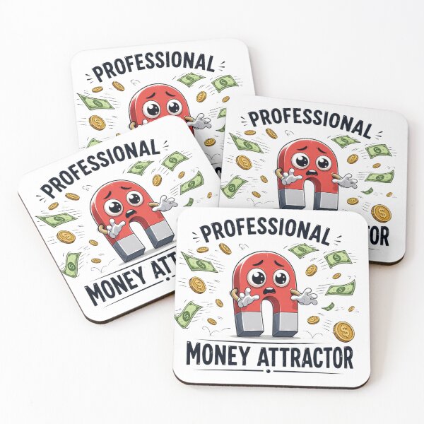 Item preview, Professional Money Attractor – Funny Finance Humor Design designed and sold by MotylekAnia.