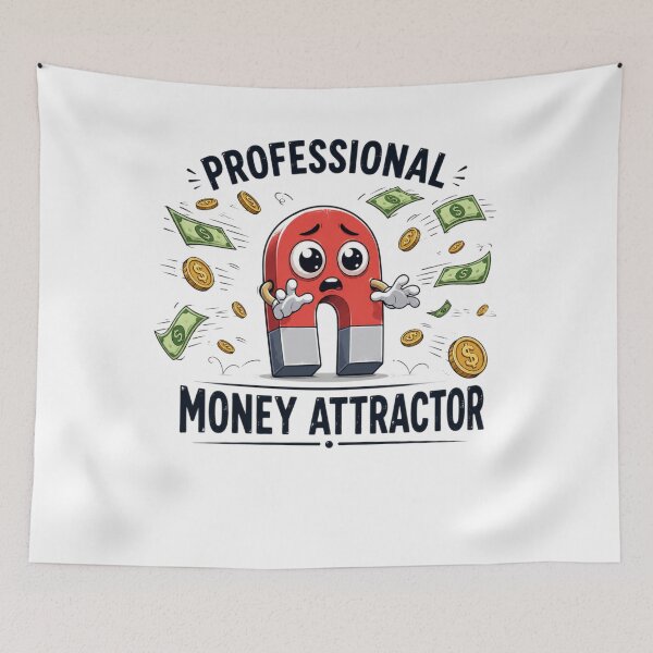 Item preview, Professional Money Attractor – Funny Finance Humor Design designed and sold by MotylekAnia.