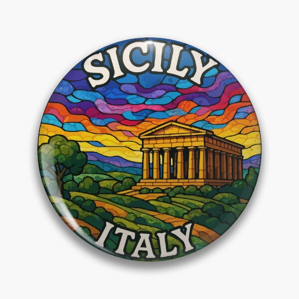 Item preview, Sicily Italy Stained Glass designed and sold by TomFrontierArt.