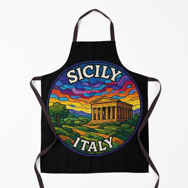 Item preview, Sicily Italy Stained Glass designed and sold by TomFrontierArt.