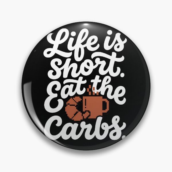 Item preview, Brutalist Typography Eat The Carbs Coffee Graphic designed and sold by EKHOAISTORE.